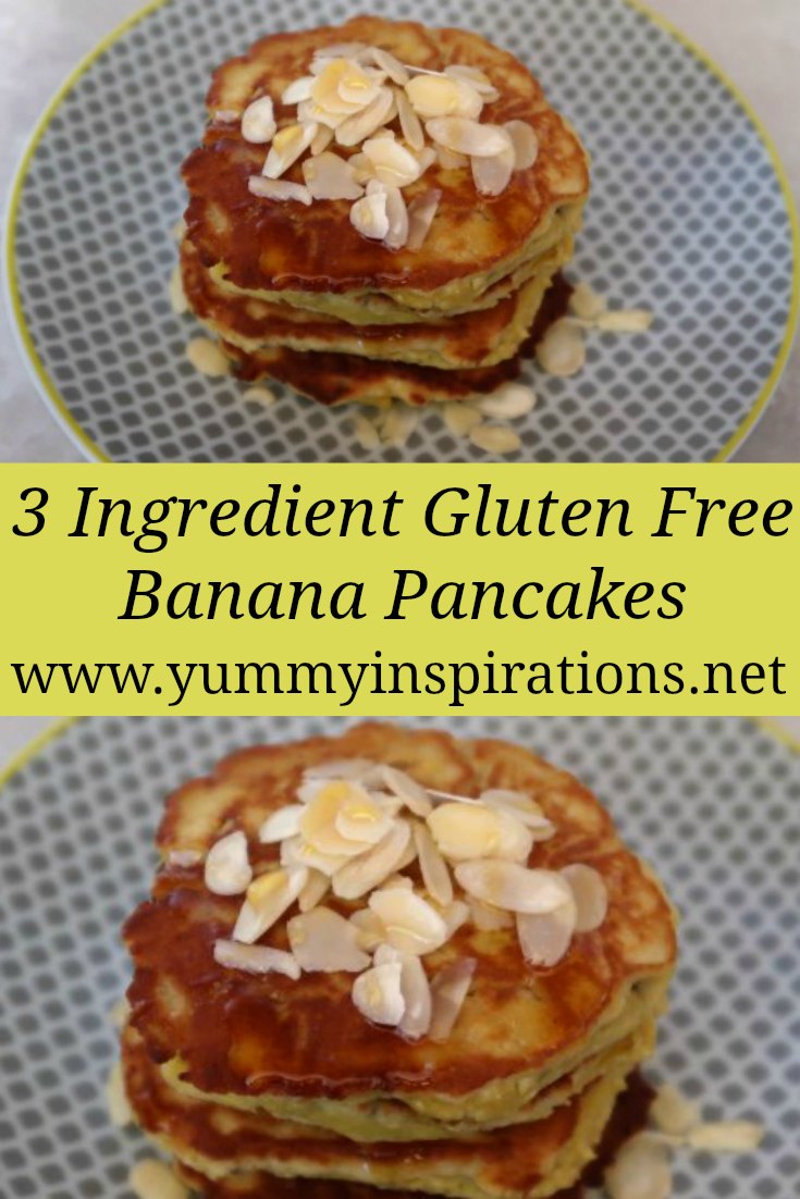 Coconut Flour Banana Pancakes Recipe With 3 Ingredients - Easy Fluffy Gluten Free Flourless Paleo Pancake Recipes - plus the full video tutorial. 