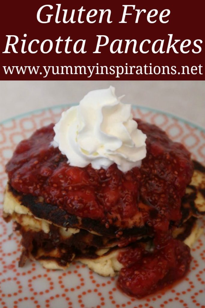 Gluten Free Ricotta Pancakes Recipe With Coconut Flour - Easy Low Carb, High Protein, Sugar Free & Keto friendly pancake adapted from a Nigella Lawson recipe. 