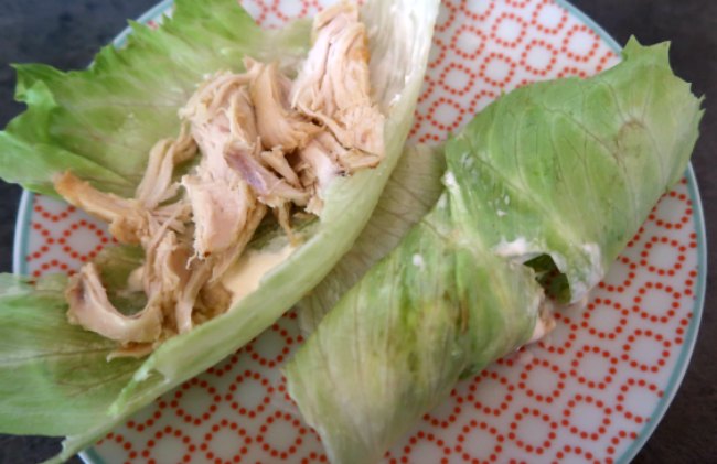 How to make low carb chicken wraps