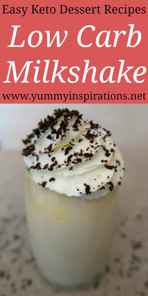 Low Carb Milkshake Recipe - How to make easy keto milkshakes with vanilla and cream. With the video tutorial.