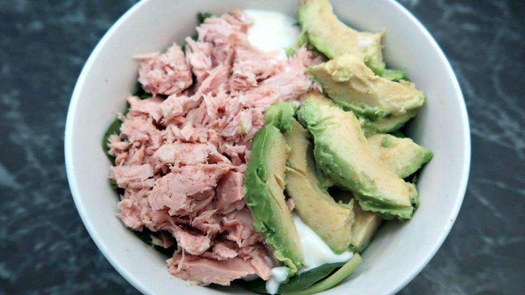 Low carb lunch ideas - tuna salad