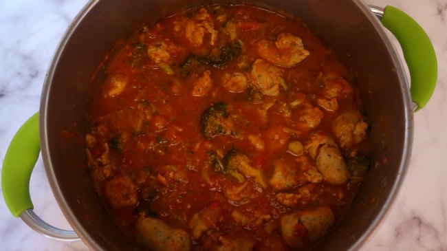 Quick low carb dinners - sausage casserole