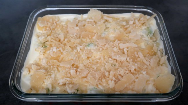 Parmesan cheese topping
