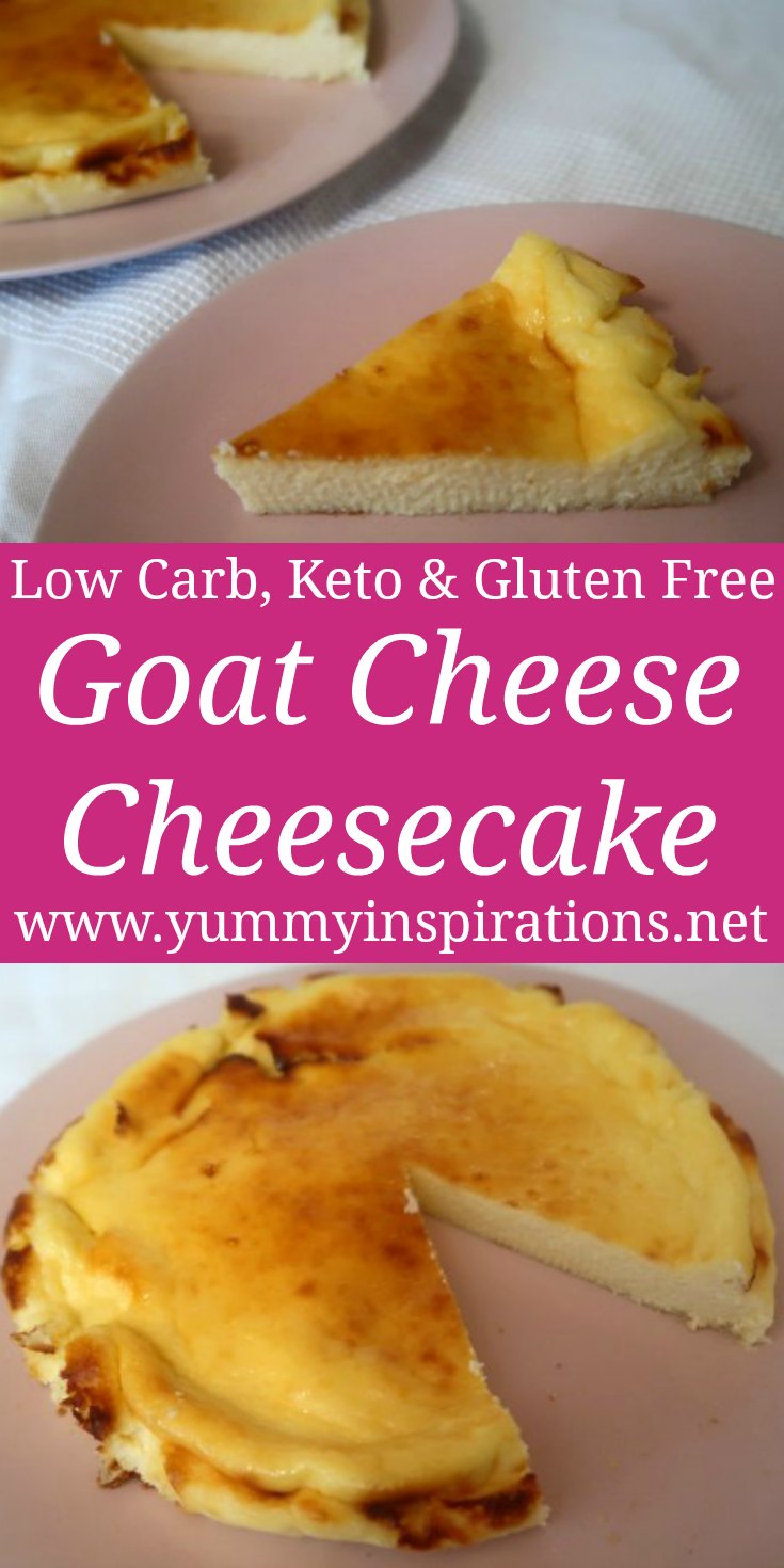 Goat Cheese Cheesecake Recipe - Easy Low Carb, Keto & Gluten Free Goat's Cheese Dessert idea with the video. 