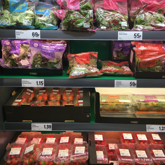 Keto fruit and vegetables at LIDL