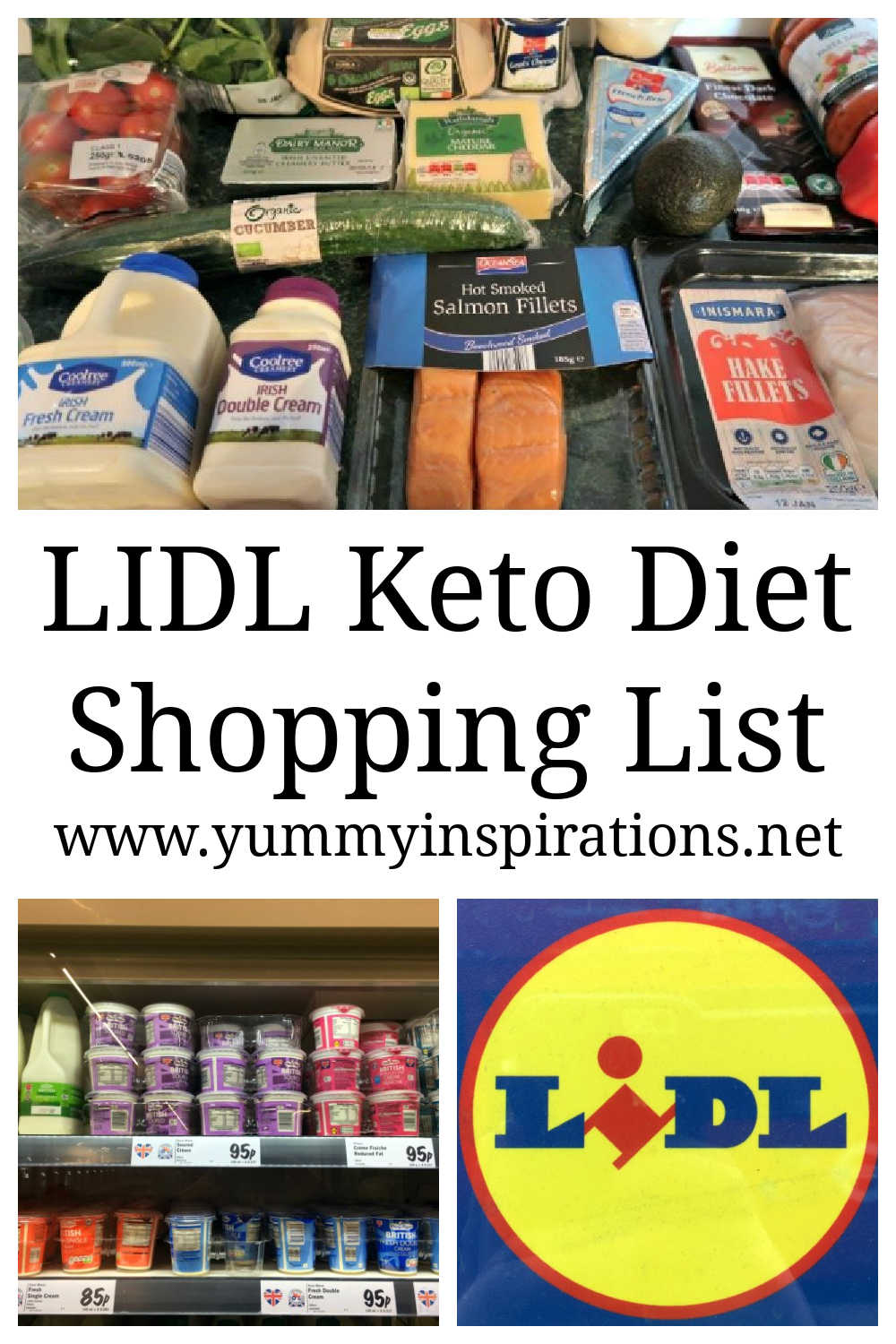 Lidl keto shopping list with low carb foods