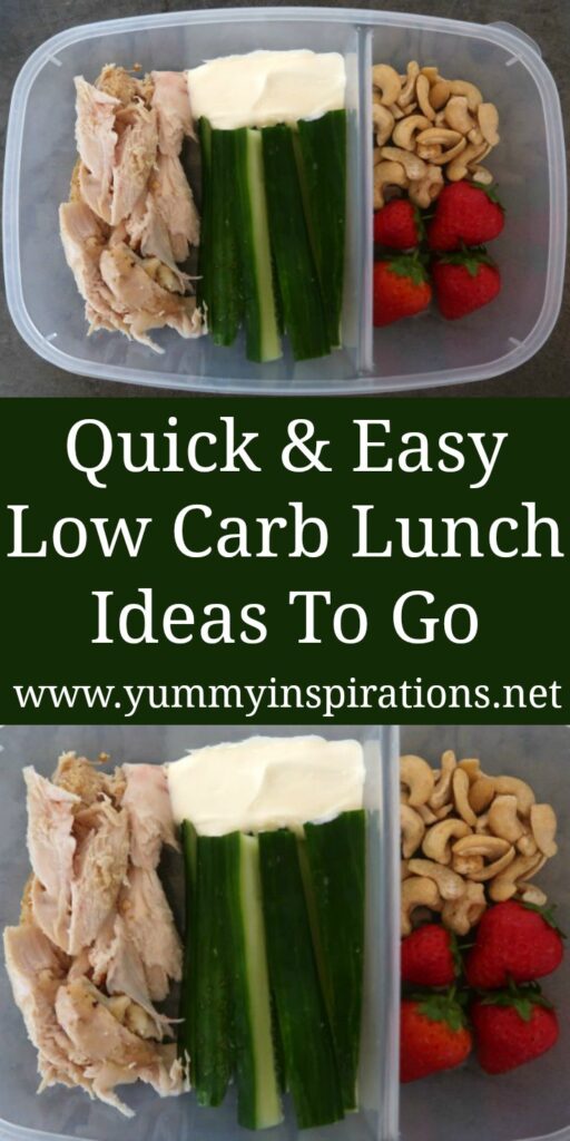 Low Carb Lunch Box Ideas - Simple & Easy Keto Packed Lunches To Go for work, school, college or university - with video. 