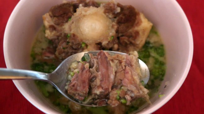 Spoon of oxtail