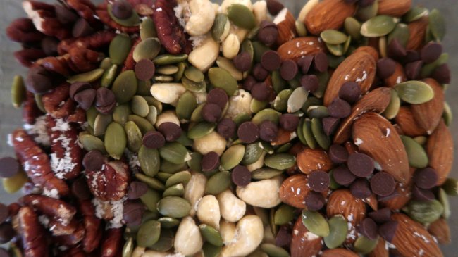 Sweet and salty sugar free trail mix
