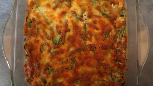 Cheesy green bean casserole recipe