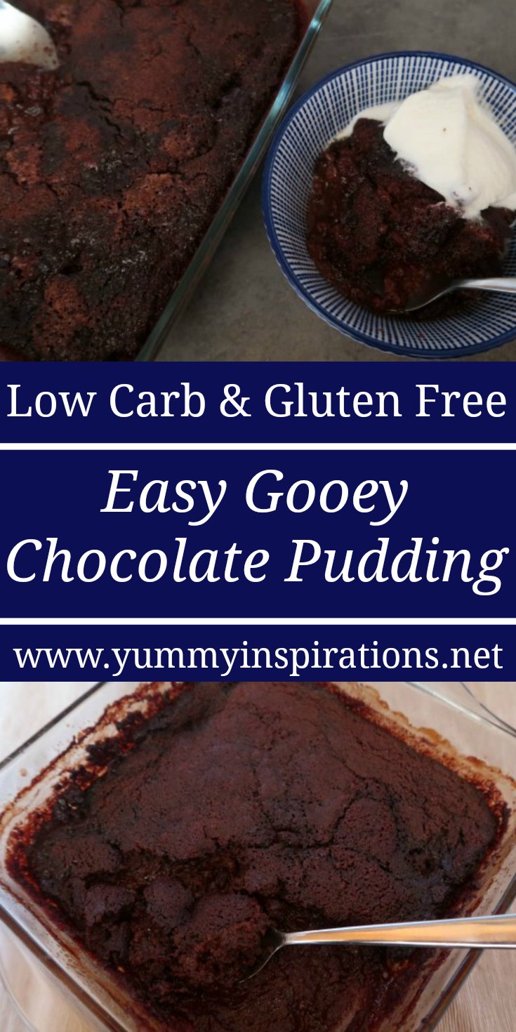 Gooey Chocolate Pudding Recipe - How to make a warming cozy low carb gluten free self saucing chocolate pudding winter dessert with coconut flour - with the video. 