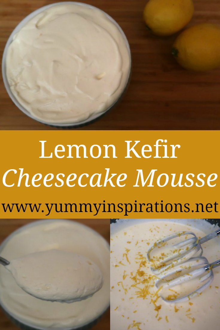 Kefir Cheesecake Mousse Recipe - Quick & Easy No Bake Lemon Immune Boosting Dessert Recipes - With The Full Video Tutoral.