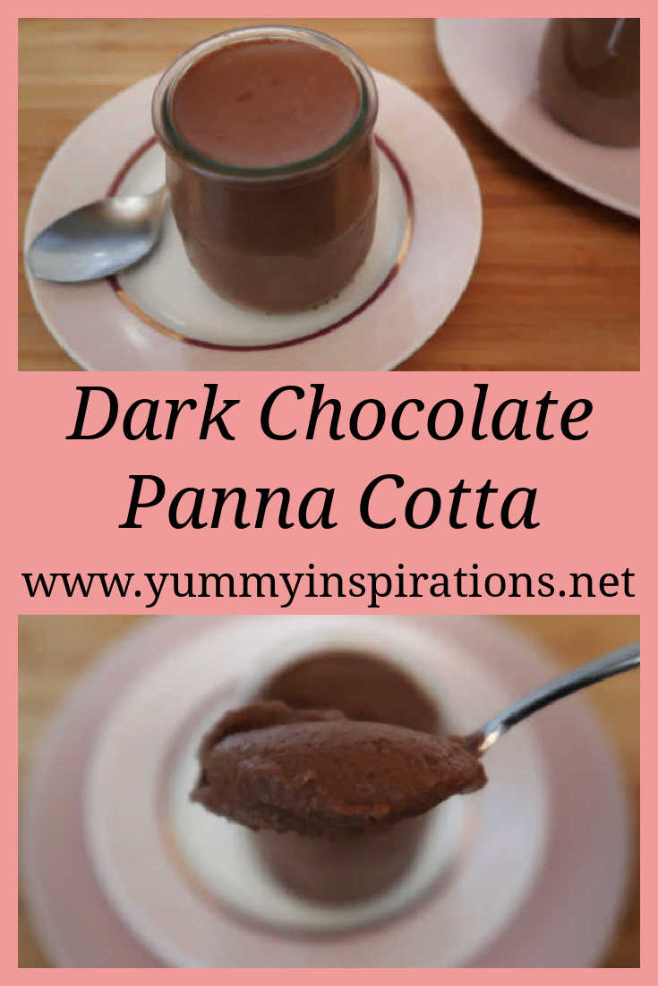 Chocolate Panna Cotta Recipe - How to make easy 4 ingredient low carb, keto, sugar free dark chocolate dessert with powdered gelatin and cream. With the video tutorial.