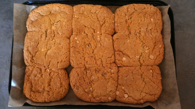 Cookies just out of the oven