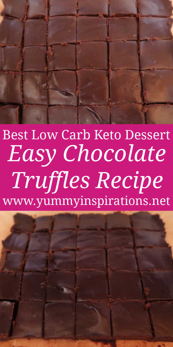 Easy Chocolate Truffles Recipe – How to make the best ever homemade low carb, keto, sugar free dark chocolate truffle dessert recipe with only 3 ingredients. With the full video tutorial.