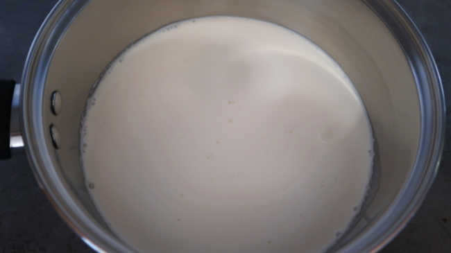 Heating milk and cream