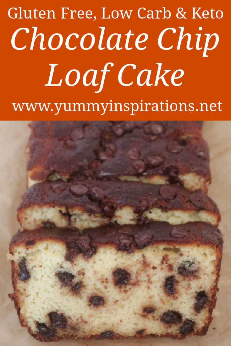 Chocolate Chip Loaf Cake Recipe - Easy Gluten Free, Low Carb & Keto Bread With Yogurt and Coconut Flour - with the video.