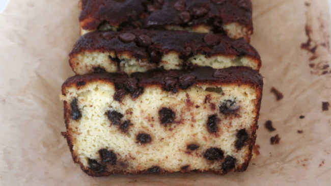 Chocolate Chip Loaf Cake Recipe - Easy Gluten Free, Low Carb & Keto Bread With Yogurt and Coconut Flour