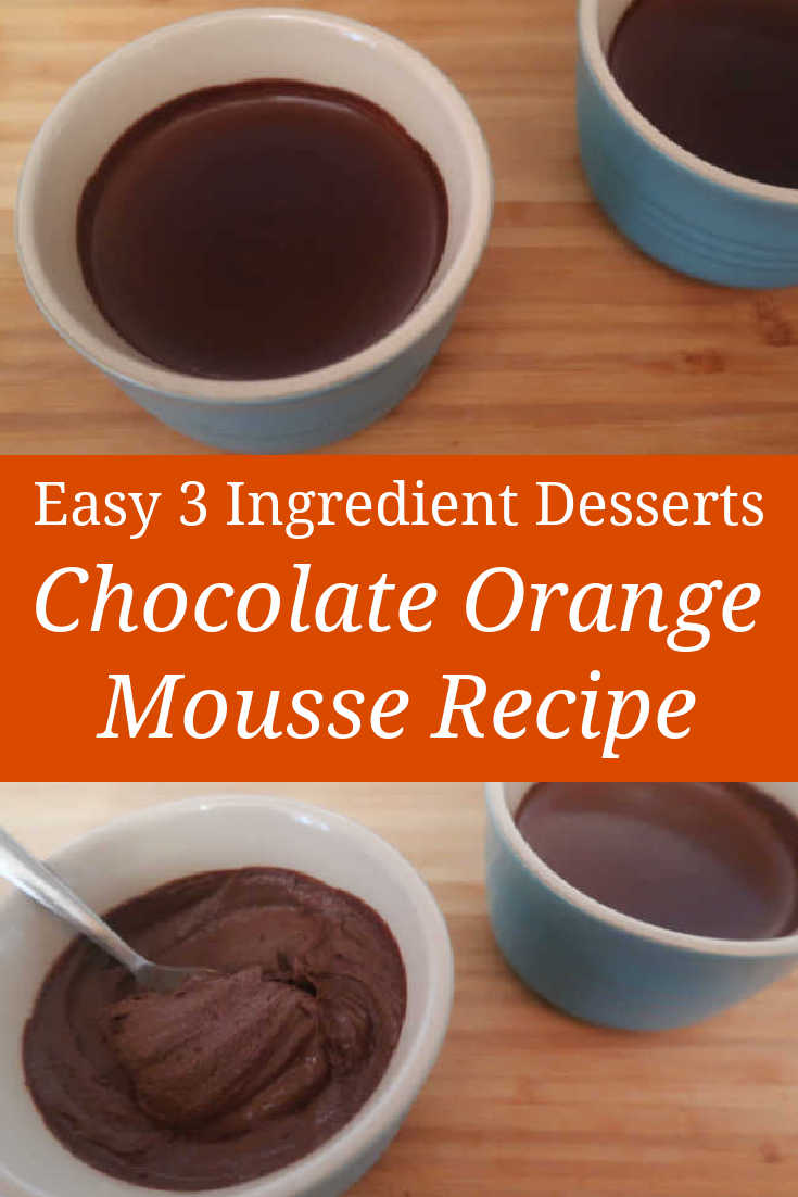 Chocolate Orange Mousse Recipe - How to make the best easy 3 ingredient dark eggless mousse that's low carb, sugar free and keto friendly - with the video.