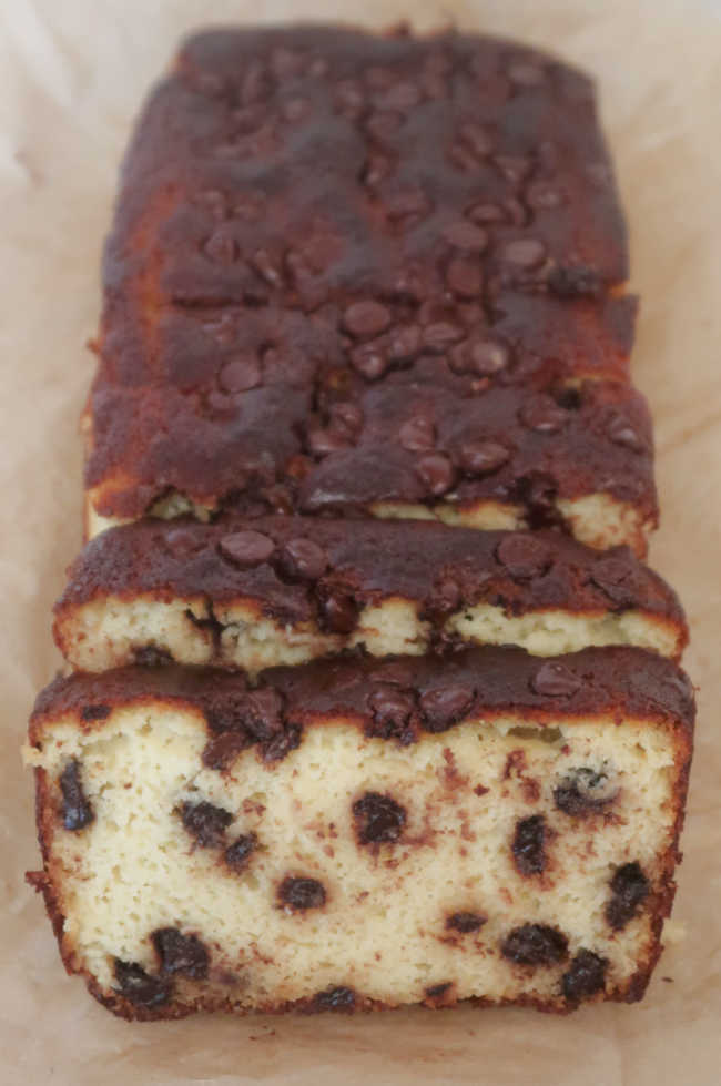 Gluten free low carb keto chocolate chip bread