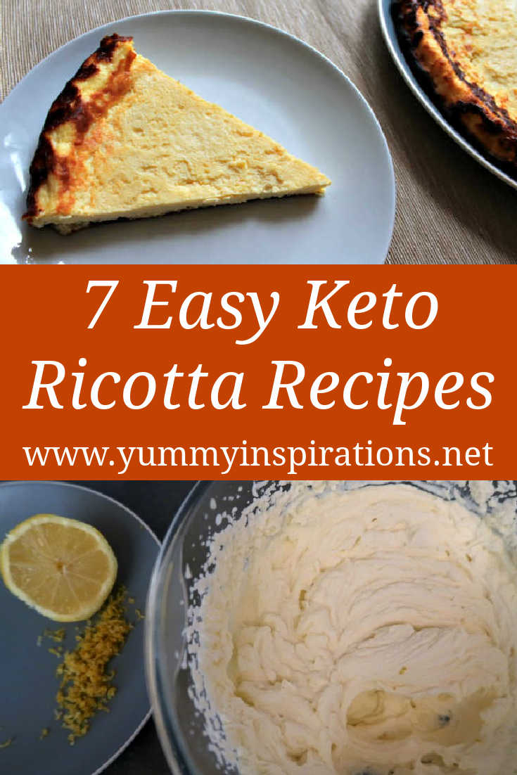 7 Keto Ricotta Recipes - Easy Low Carb Ketogenic ways to enjoy ricotta for breakfast, meals and dessert - with the videos.
