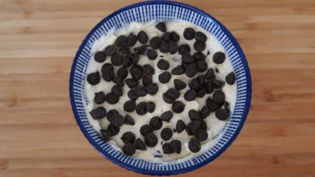 Chocolate Chip Cookie Dough Dip Recipe - 4 Ingredient no bake dessert