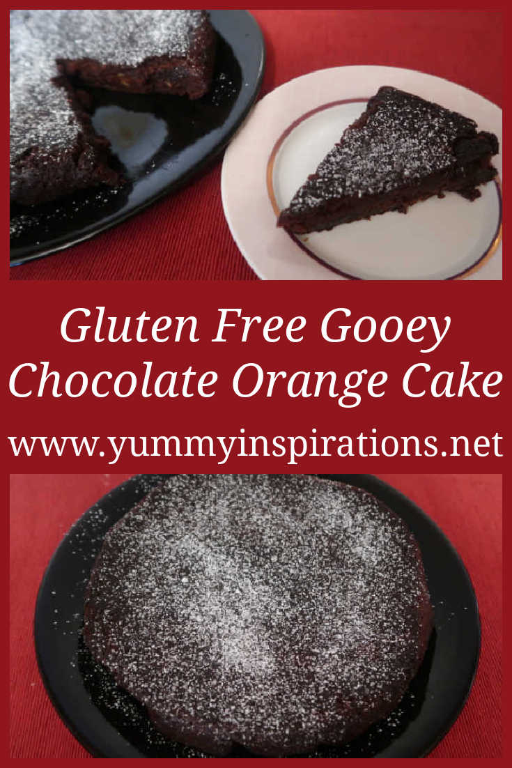 Gooey Chocolate Orange Cake Recipe - Easy Nigella Lawson inspired flourless gluten free cake with coconut flour and marmalade - with the video.