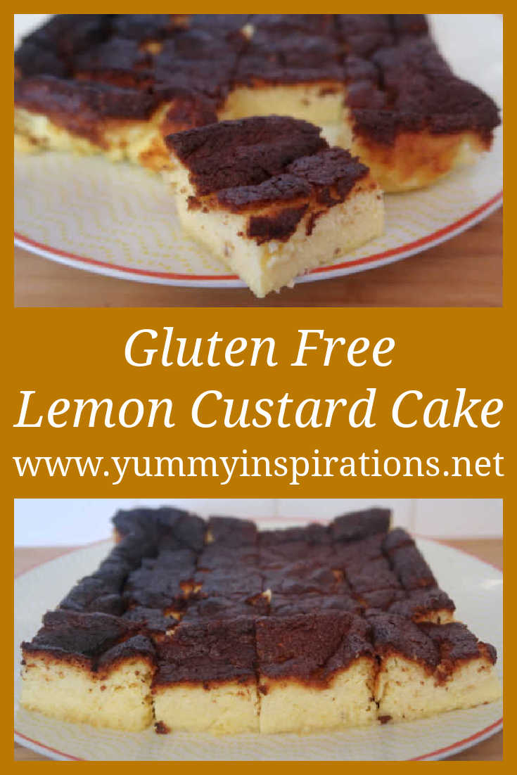 Lemon Custard Cake Recipe - How to make an easy homemade magic gluten free dessert with lemons and coconut flour - with the video tutorial. 