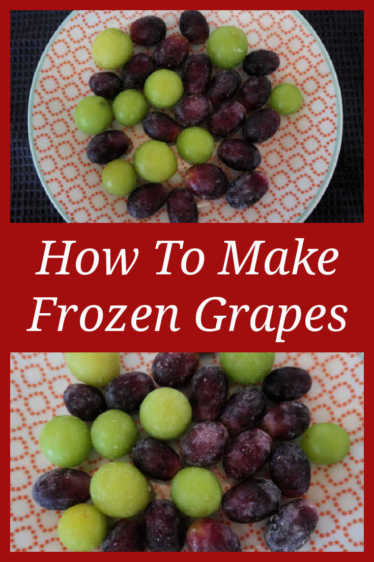 How to make frozen grapes - recipe ideas to freeze fruit for a smoothie, sorbet, snack or fresh Summer Sweet no bake dessert treat - with the video.