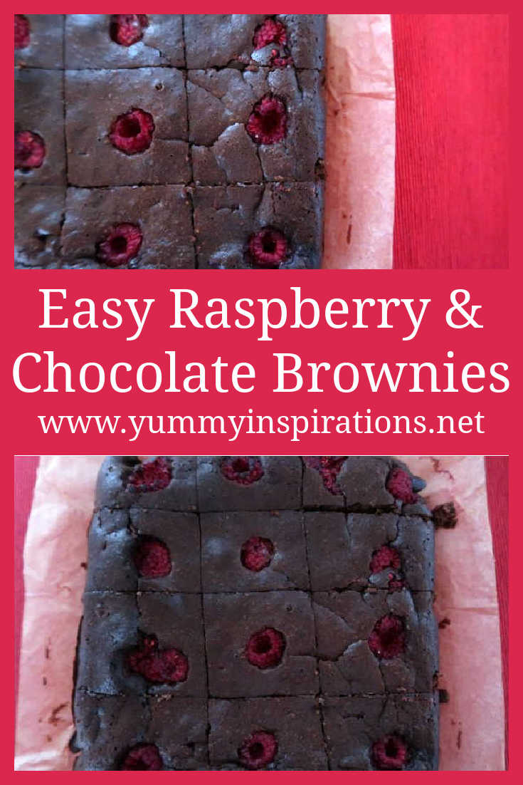 Raspberry Brownies Recipe - How to make easy low carb gluten free chocolate brownie dessert with almond flour - with the video.