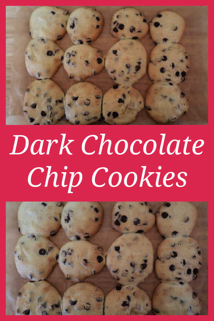 Dark Chocolate Chip Cookies Recipe - How to make an easy chocolate chip cookie baked treat with the video tutorial. 