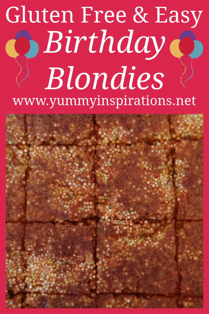 Gluten Free Blondies Recipe - How to make easy white chocolate chip birthday brownies with coconut flour - with the video tutorial. 