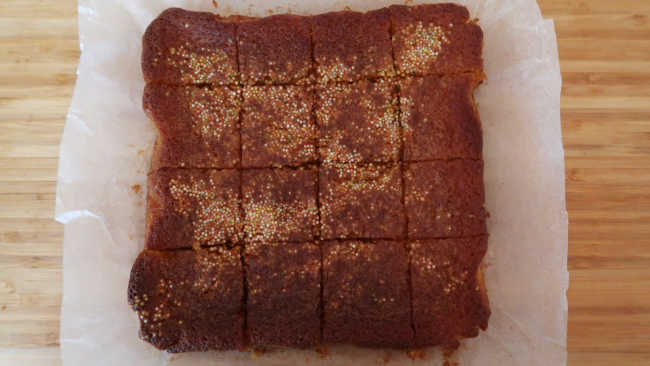 Gluten Free Blondies Recipe - How to make easy white chocolate chip birthday brownies