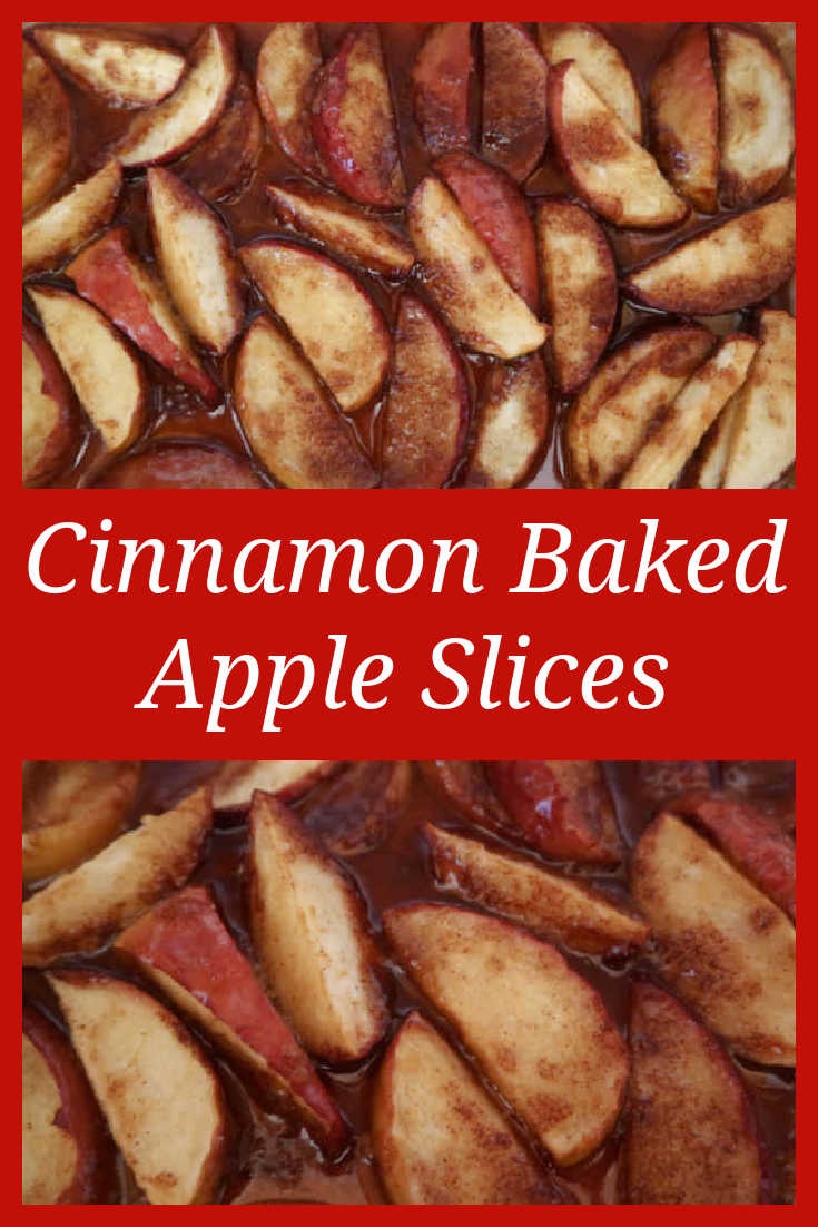 Baked Apple Slices Recipe - How to make easy 4 ingredient oven baked healthy cinnamon sugar dessert - with the video tutorial. 