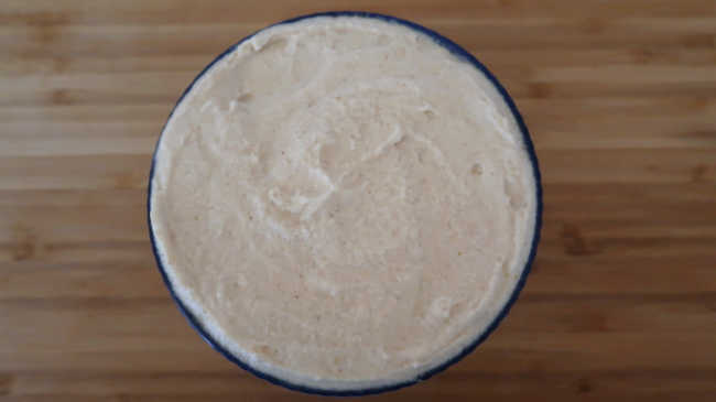 Bowl of creamy mousse