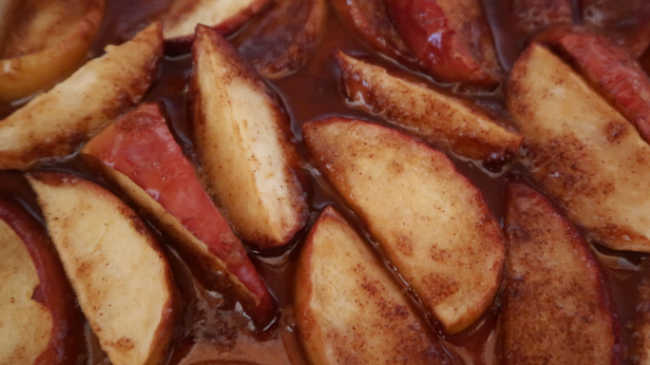 Cinnamon Sugar Baked Apple Slices Recipe
