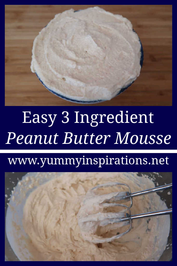 Peanut Butter Mousse Recipe - How to make the best, easy low carb keto friendly dessert with 3 ingredients - with the simple video tutorial. 