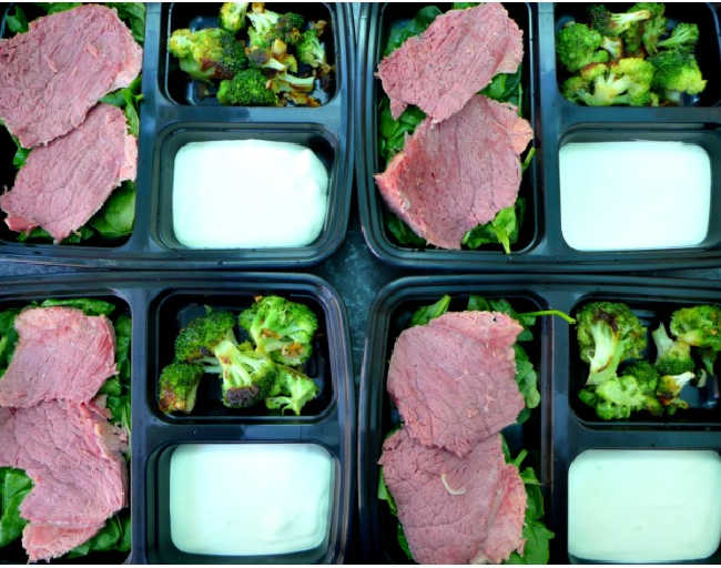 Irish corned beef and broccoli - keto meal prep ideas