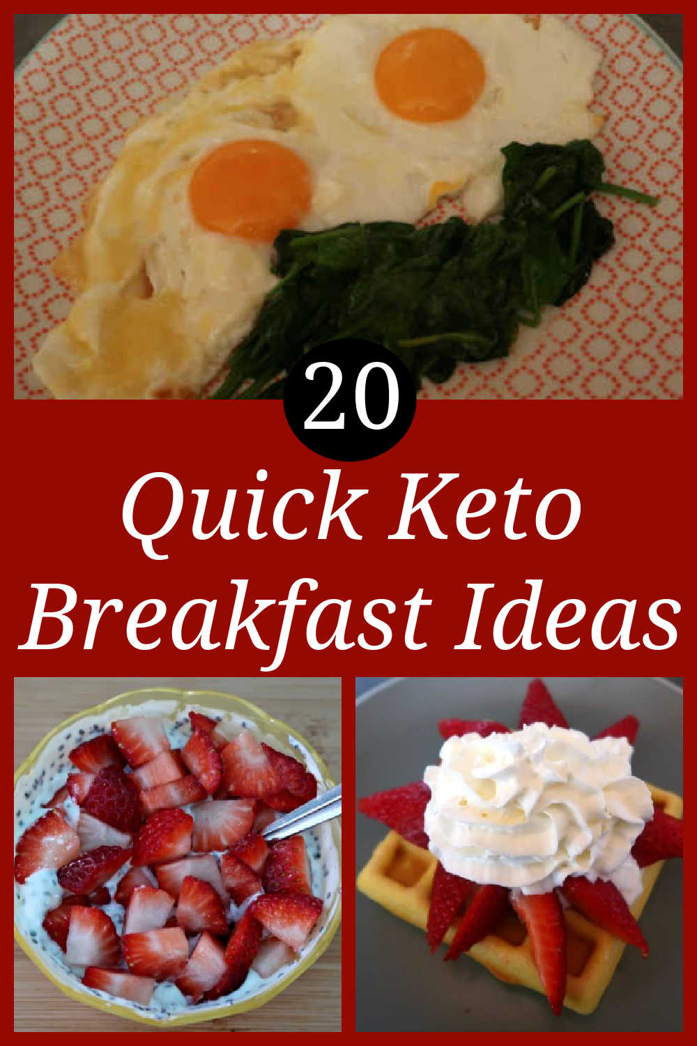 20 Quick Keto Breakfast Ideas - The best easy and delicious low carb breakfast recipes to meal prep at the last minute - with video. 