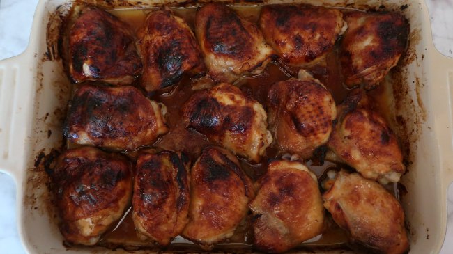 Cheap Easy Dinner Ideas - Honey roasted chicken thighs