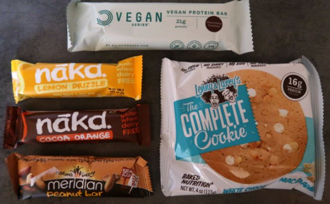 High protein snack ideas - protein bars