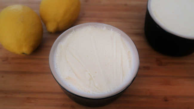 Lemon panna cotta
