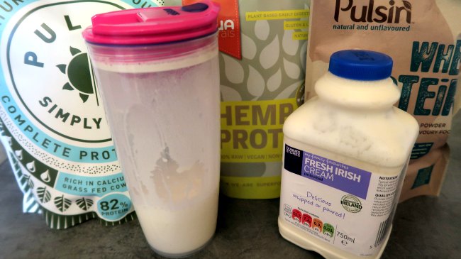 Protein shake ingredients