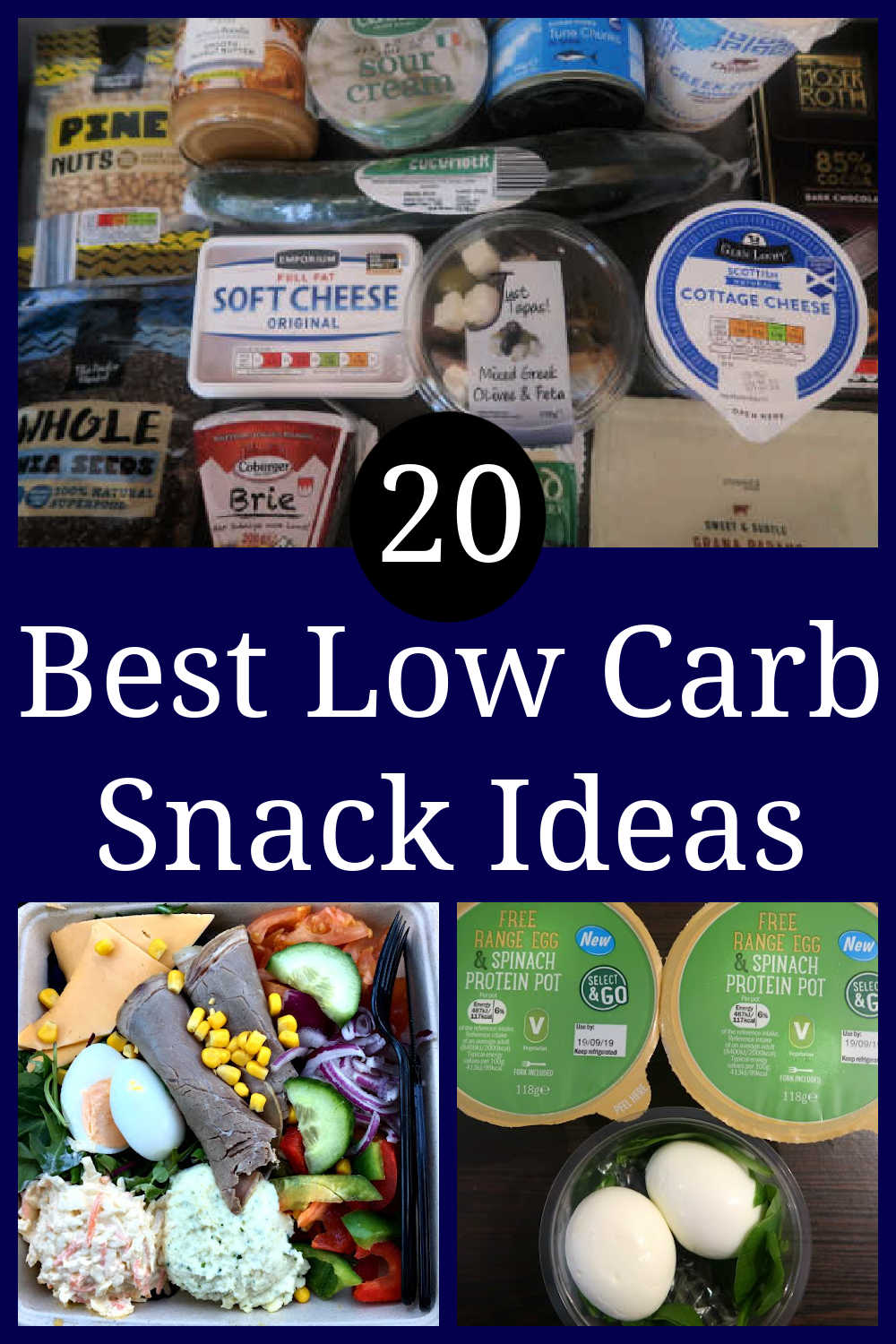 Best Low Carb Snacks – 20 Easy Keto Friendly Snack Ideas to eat – including foods you can buy and healthy recipes to help keep you energized and stay in ketosis.