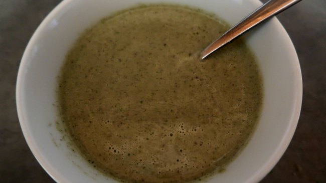 Broccoli and mushroom soup