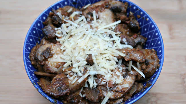 Keto Mushroom Recipes - pesto mushrooms