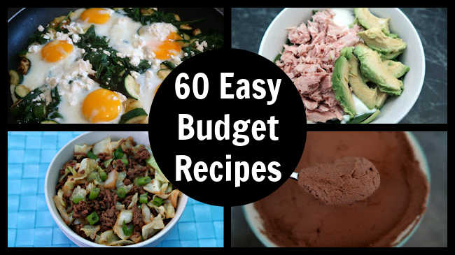 Budget Recipes - 60+ Ideas for cheap meals
