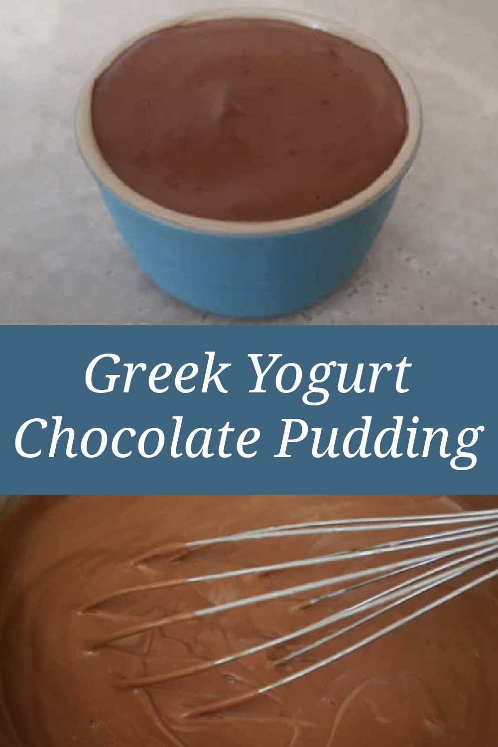 Greek Yogurt Chocolate Pudding Recipe - how to make an easy and healthy high protein no bake dessert mousse with Greek Yoghurt - with the full video tutorial.