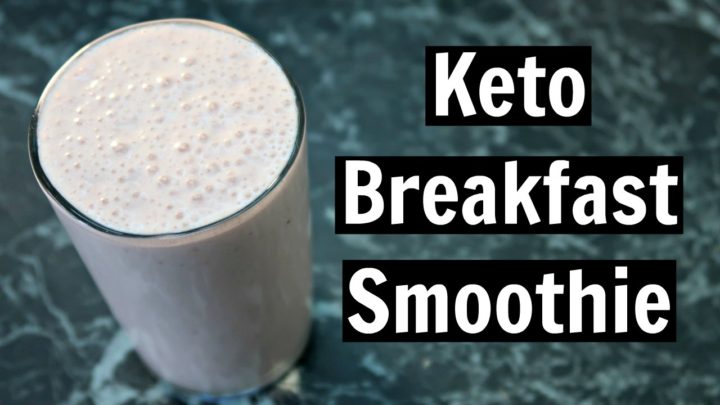 Lazy keto breakfast smoothie