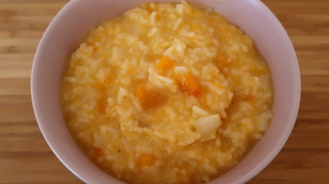 Bowl of easy roast pumpkin risotto